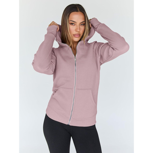 Vêtements décontractés en gros OEM, 100% coton, prix bas, sweat-shirt à capuche pour femme, qualité supérieure, sweat-shirt pour femme avec trou pour le pouce - Product Image 4