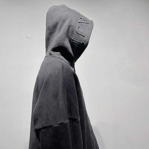 Fabricant de vêtements pour hommes qualité supérieure 100 coton surdimensionné 3d logo embossé sweats à capuche - Product Image 2