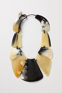 BRILLANT Nouvelle Arrivée Buffalo Ox Corne Collier Poli Animal Style Os Bijoux Conception Naturelle Perles Femmes Filles De Mariage - Product Image 2