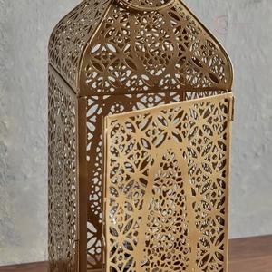 โคมไฟโลหะและเชิงเทียนสำหรับใช้ในเดือนรอมฎอน | กันน้ำและทนทานสำหรับตกแต่งในร่ม - Product Image 3