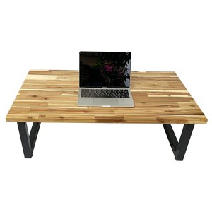 ม้านั่งพับได้สไตล์อินดัสเทรียล ขนาด 100x60 ซม. ไม้สัก หนา 25 มม. รุ่น SGD008 - Product Image 2