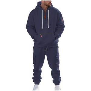 Homme Cargo Correspondant Casual Top T Shirts Pants Hoods Outfit Sweatshirt Tracksuits for Mens Hooded - Product Image 1