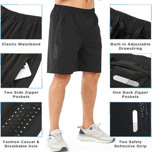 Pantalones cortos de LICRA de 7 pulgadas para hombre, cintura media, estilo informal, tela de malla transpirable, bolsillo ecológico con cordón, venta al por mayor - Product Image 5