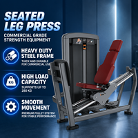 Appareil de musculation pour le bas du corps BN Commercial, pour centre d'entraînement sportif, salle de fitness, presse à jambes assise.