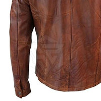 Chemise veste de cow-boy à col roulé en cuir véritable pour homme, style western, motif, couleur personnalisée, respirante, logo personnalisé, haute qualité