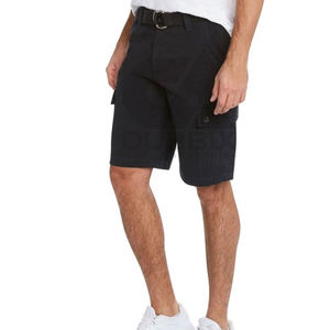 Marque privée Short cargo décontracté multi-poches couleur unie pour homme à vendre - Product Image 6
