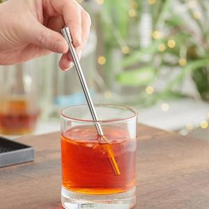 Premium Stainless Steel <b>Cocktail</b> Stirrer Smooth Cylindrical Design Durable Rust Free Professional Bar Tool for Drinks <b>Mixing</b> - Product Image 2
