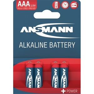 Ansmann แบตเตอรี่4903 LR03 1200มิลลิแอมป์ต่อชั่วโมง AAA-AM4-Micro 1.5โวลต์4ชิ้นอุปกรณ์เสริมอิเล็กทรอนิกส์ - Product Image 1