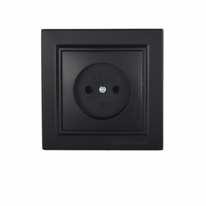 เต้ารับไฟฟ้าติดผนังแบบ IP22ขนาด220V ที่ทันสมัยเบ้าเสียบไฟบนผนังแบบไม่มีสายดินพลาสติก ABS เบ้ารับแสงมาตรฐานยุโรป/สหราชอาณาจักร - Product Image 1