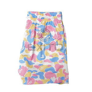 Custom Logo Camouflage <b>Basketball</b> <b>Shorts</b> Quick Dry Breathable Anti-Wrinkle Features Mid Board <b>Shorts</b> Sublimation Mesh Design - Product Image 3