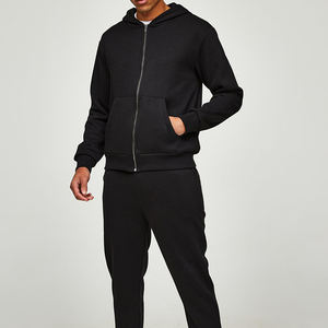 Vente en gros de survêtements avec logo personnalisé pour hommes, sweat à capuche et jogger, ensemble de survêtements de sport pour l'hiver - Product Image 1
