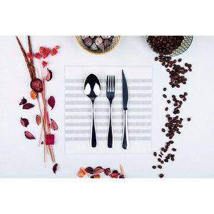 Serviettes imprimées gris marin blanc 48x48cm Bambutex Naturel 300 pièces B2B - Product Image 3