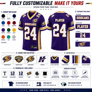 Camiseta de Fútbol Americano Personalizada para Hombre, Uniforme de Equipo, Transpirable, de Secado Rápido, con Número Personalizado, Venta al Por Mayor OEM - Product Image 5