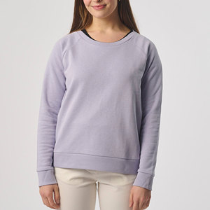 Vente en gros de sweatshirt pour femme avec logo personnalisé pull surdimensionné en coton et polyester vêtements confortables et décontractés à manches longues - Product Image 4
