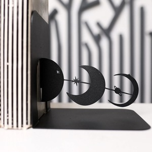 Extremos de libro con tema creativo Moon Black Space, ideal para amantes de la Astronomía, escritorio de oficina, mesa de estudio, biblioteca y Hogar Moderno - Product Image 4