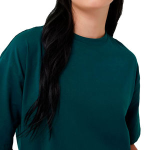 เสื้อยืดผู้หญิงผ้าฝ้าย 100% ระบายอากาศดี ทรงสลิม แขนสั้น สไตล์ลำลอง สำหรับฤดูร้อน สีสันหลากหลาย คุณภาพสูง ขายส่ง - Product Image 3