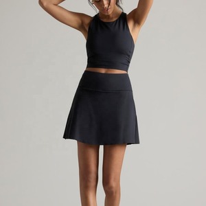Falda DE TENIS personalizada al por mayor con bolsillos falda atlética de sensación fresca ropa de entrenamiento de algodón ropa de entrenamiento - Product Image 5