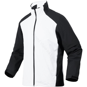 Chaqueta cortavientos impermeable en blanco a prueba de agua para exteriores con logotipo personalizado, chaquetas cortavientos impermeables para hombres 2025 - Product Image 1