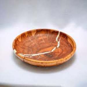 Nuevo tazón de servir de resina de diseño hecho a mano, pieza única para restaurantes planos y cenas de hoteles - Product Image 1