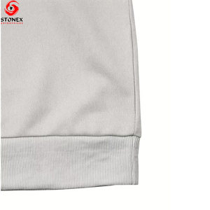 เสื้อฮู้ดโอเวอร์ไซส์ผู้ชาย แขนยาว ผ้าฟลีซคอตตอน 100% ระบายอากาศ แห้งเร็ว มีกระเป๋าหลายช่อง 2 ชิ้น  พร้อมปักโลโก้ตามสั่ง สำหรับฤดูหนาว - Product Image 5