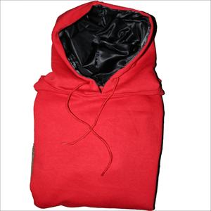 Sudadera con capucha de lana de algodón 100% de alta calidad al por mayor personalizada Unisex peso pesado Satén de seda forrado estampado patrón bordado impermeable - Product Image 4