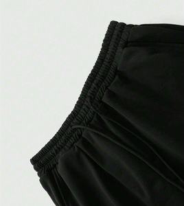 Pantalones de chándal apilados acampanados lavados con ácido para hombre de algodón 100% al por mayor, pantalones acampanados informales con patrón recto, ropa personalizable - Product Image 3