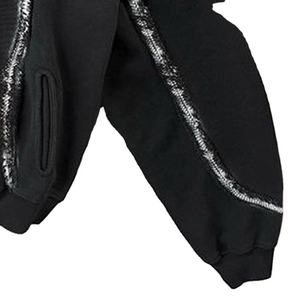 เสื้อฮู้ดผ้าฝ้าย100% มีซิปแต่งขอบแนววินเทจ - Product Image 5