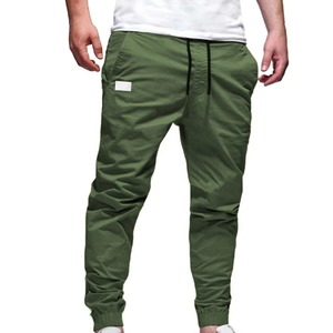Nuevo 2024 Casual Joggers pantalones Color sólido hombres Algodón elástico pantalones largos Pantalon Homme Cargo pantalones Leggings - Product Image 3
