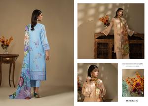 ชุดเดรสผ้าฝ้ายพิมพ์ลายดีไซน์เนอร์สำหรับผู้หญิงชุดฤดูร้อนแบบไม่เย็บลายสำหรับใส่ในสนามหญ้าดิจิตอลแบบปากีสถานตัวเลือกขนาดพิเศษ - Product Image 6