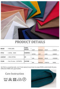 Moda para hombre 100% algodón BlankT Camisas Oversize Drop Shoulder Logotipo personalizado Heavyweight Camisetas Loose Fit Knitted Solid - Product Image 3