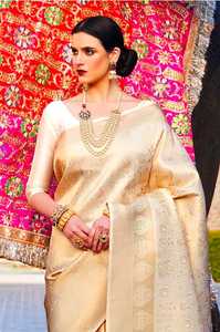 Dream Wedding Look Kanchipuram <strong>Silk</strong> <strong>Saree</strong> Party Wear Indian Wedding Latest <strong>Designer</strong> <strong>Banarasi</strong> Cotton <strong>Silk</strong> <strong>Saree</strong> with <strong>Blouse</strong> Woman