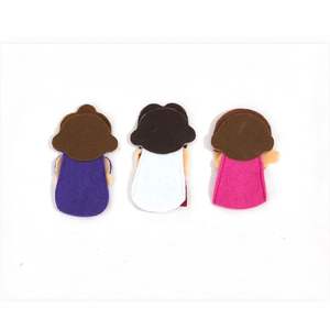 Marionnettes à doigts en tissu de qualité supérieure, série Jésus, guérit la petite fille avec des marionnettes douces et colorées pour l'éducation religieuse - Product Image 2