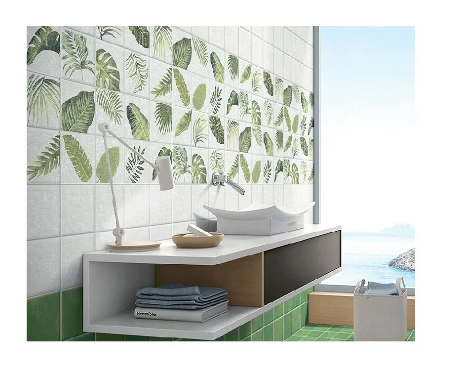 Matt Green Ceramic & Porcelain Cheap 300x600 Patio Wall & Floor Interior House Granite Victorian Bathroom Tiles