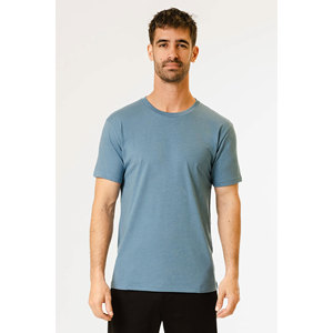 Camisetas Clásicas de Color Azul Liso, 100% Algodón, Cuello Redondo, Camisetas Casuales de Verano para Hombre, Corte Regular, Básicas de Manga Corta - Product Image 3
