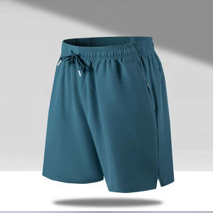 Pantalones cortos de tendencia regular con estilo de verano para hombre 2025, ropa activa transpirable, pantalones cortos informales con cintura elástica para gimnasio para hombre - Product Image 3