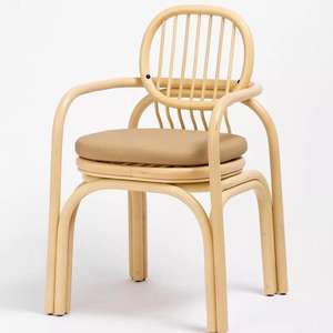 Chaise en rotin durable de style minimaliste Design époustouflant pour meubles d'extérieur Hôtels Chambres à coucher Salons Villas - Product Image 2