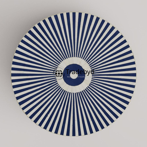 Mesa de centro artesanal con incrustaciones de hueso para interiores modernos Acento de sala de estar hecho a mano por Tradebyd Bone Inlay Console Flair - Product Image 4