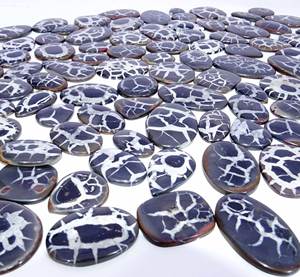 Piedra preciosa suelta septariana Natural de alta calidad, piedra preciosa de cabujón de tamaño libre, lote al por mayor, fabricación de joyas de piedras preciosas septarianas finas - Product Image 2