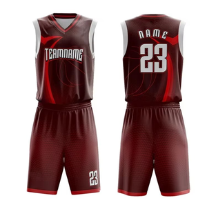 Ensemble d'uniformes de basket-ball personnalisé rayé couleur bloquant séchage rapide respirant uniforme d'entraînement basket-ball pour hommes maillot - Product Image 4