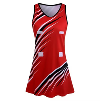 Uniforme de netball pour femmes, robe de sport de haute qualité, par sublimation, vêtements d'équipe sans manches à col en V pour femmes, vente en gros sur mesure