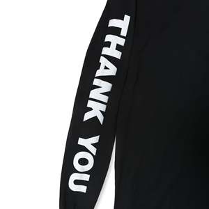   เสื้อยืดแขนยาว Thank You ผ้าฝ้าย 100% ลายพิมพ์เคลื่อนไหว ดีไซน์เรียบง่าย พิมพ์ลายสกรีน ผ้าเจอร์ซีย์อัดแน่น - Product Image 3