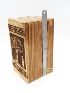 Collecteur de souvenirs en bois fait main avec un magnifique design d'arbre / Nouveau design de collecteur de souvenirs en bois fait main avec un design d'arbre - Product Image 4