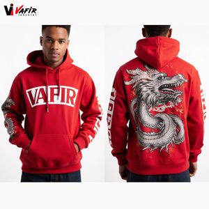 Sudadera con Capucha para Hombre, Gruesa, con Estampado Personalizado, Forro Polar, Spandex, Algodón, Talla Grande, Unisex, Diseño con Bolsillo, para Invierno - Product Image 3