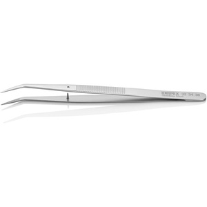 Pince à épiler chirurgicale dentaire de précision KNIPEX, 155 mm de long, avec placage chromé à angle de 45° - Product Image 3