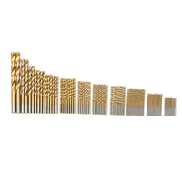 Jeu de 99 forets hélicoïdaux HSS métriques 1,5-10 mm, revêtement titane, queue à changement rapide 118 degrés pour projets de bricolage sur bois, métal, plastique