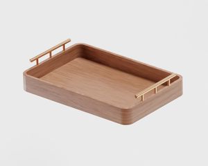 Bandeja de madera de acacia moderna de gran venta, forma redonda con serpientes pulidas regulares para servir comida, desayuno para servir comida de serpientes - Product Image 3