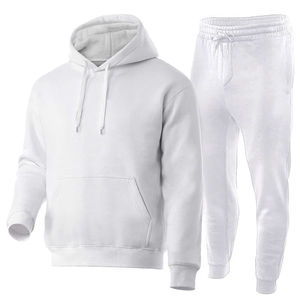 Top tendance 100% coton hommes pull survêtement personnalisé blanc uni à manches longues meilleure vente vêtements d'hiver fabriqués - Product Image 6
