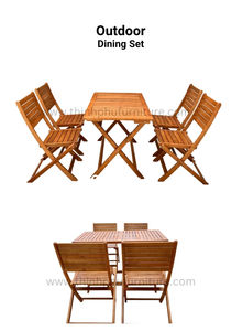 Acacia Meubles De Jardin Table Pliable pour Cuisine Villa Cour Hôtel Salle À Manger Loisirs Restaurant En Plein Air Use- VietNam - Product Image 6