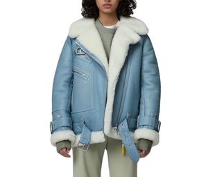 Vente directe d'usine, faible MOQ, veste en cuir de haute qualité pour femmes grandes tailles, mode d'hiver, design tricoté respirant, couleurs personnalisées - Product Image 2
