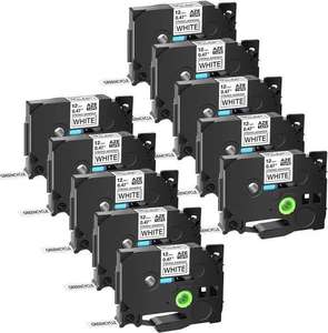 Ruban adhésif pour étiquettes TZe de marque originale, neuf, vert/cyclique, lot de 10, compatible avec P-touch, extra résistant, TZe-S231 TZ-S231 TZe-231 TZe231 - Product Image 2